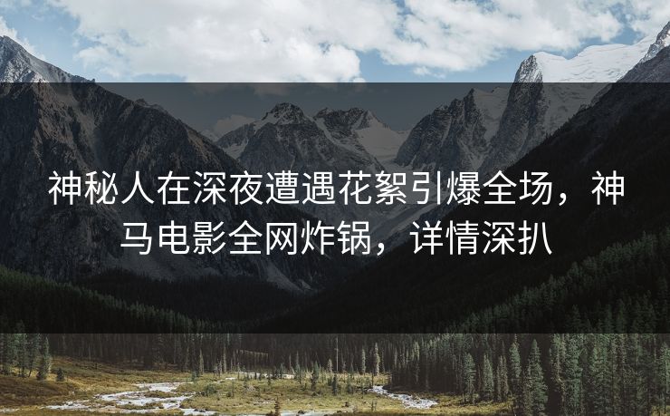 神秘人在深夜遭遇花絮引爆全场，神马电影全网炸锅，详情深扒